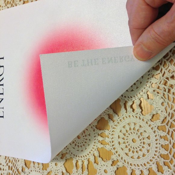 Positive Vibes aura prints on synthetic canvas feel fabric - Picture 8 of 9